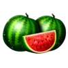 Symbol mit Wassermelone in Basket Bounty